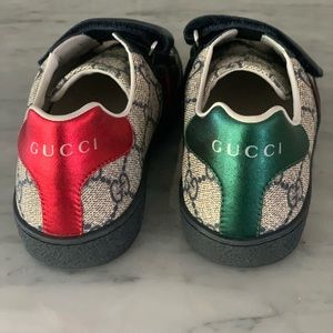 Gucci Kid’s Logo Ace Sneakers